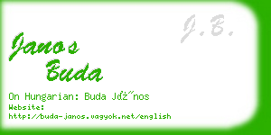 janos buda business card